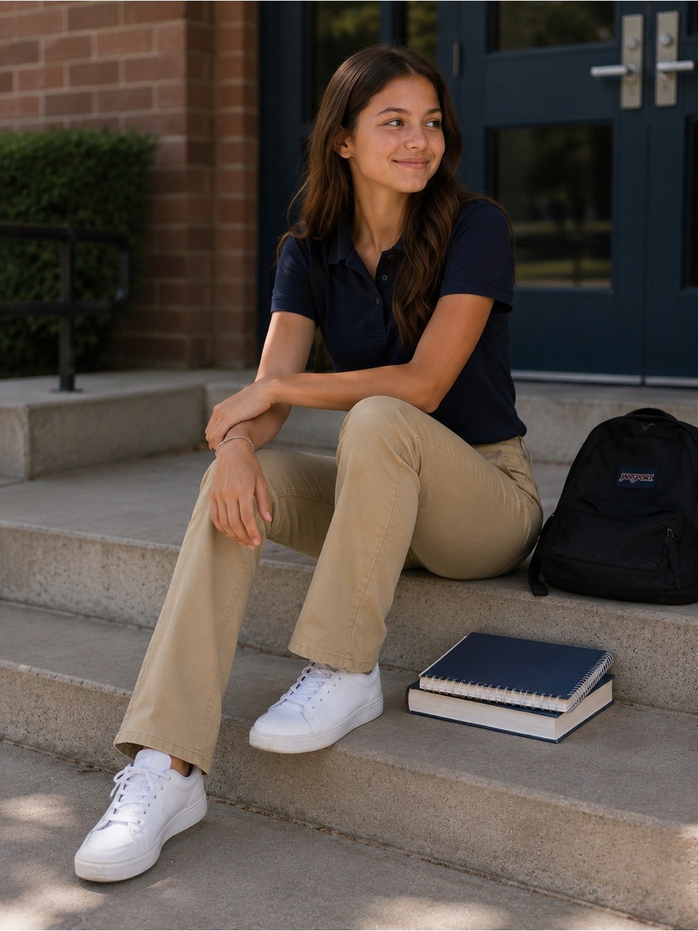 SO Perfectly Soft Uniform Bootcut Pants Khaki Stretch Size 3 School NWT
